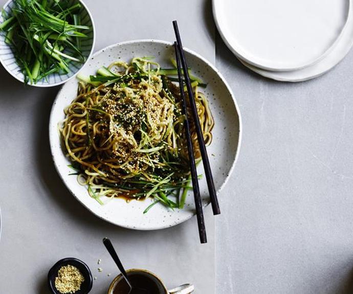 **[Shanghai-style chilled noodles](https://www.gourmettraveller.com.au/recipes/chefs-recipes/shanghai-style-chilled-noodles-16757|target="_blank")**
