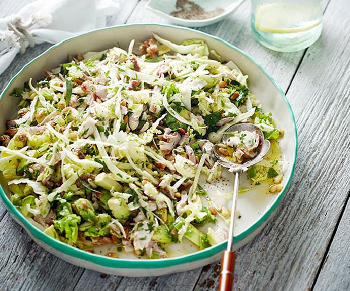 **[Chicken and avocado salad](https://www.gourmettraveller.com.au/recipes/chefs-recipes/chicken-and-avocado-salad-8200|target="_blank")**