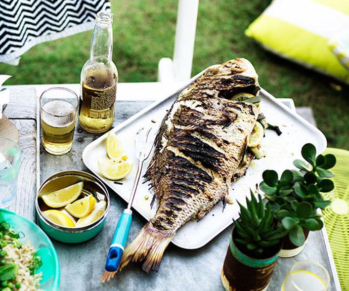 [**Whole barbecued fish with lemon**](https://www.gourmettraveller.com.au/recipes/browse-all/whole-barbecued-fish-with-lemon-11876|target="_blank")
