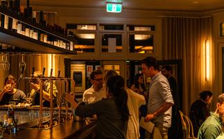 Love Tilly Group departs business relationship with Public Hospitality. Image is interior of Love Tilly Group's Fabbrica Pasta Bar pop-up, inside Public Hospitality Exchange Hotel in Balmain