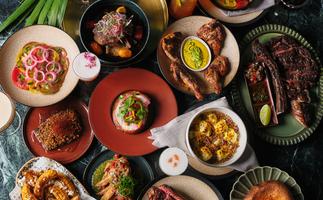 Food spread at new Melbourne restaurant Pincho Disco Collingwood