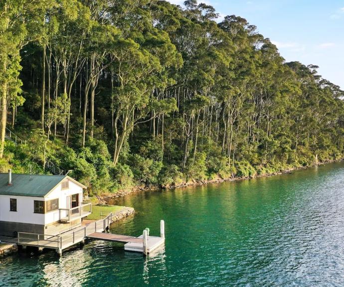 You're guaranteed to not be disturbed at this water access-only stay. Photo: Soul Home via Airbnb.