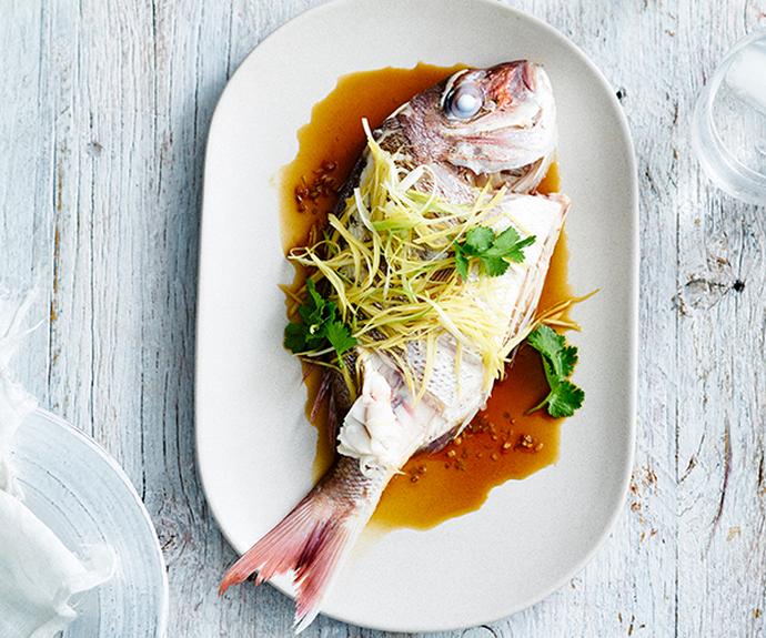 **[Steamed snapper with coriander and ginger](https://www.gourmettraveller.com.au/recipes/chefs-recipes/ricky-and-pinkys-steamed-snapper-with-coriander-and-ginger-9300|target="_blank")**