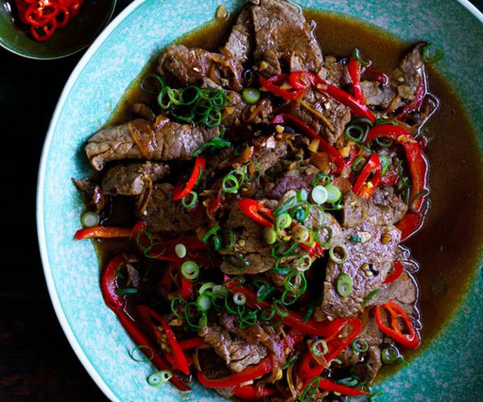 **[Kylie Kwong's beef with black bean and chilli sauce](https://www.gourmettraveller.com.au/recipes/chefs-recipes/beef-with-black-bean-and-chilli-sauce-8621|target="_blank")**