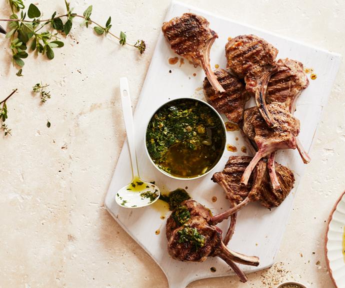 **[Grilled lamb cutlets with salsa verde](https://www.gourmettraveller.com.au/recipes/fast-recipes/lamb-cutlets-salsa-verde-18759|target="_blank")**