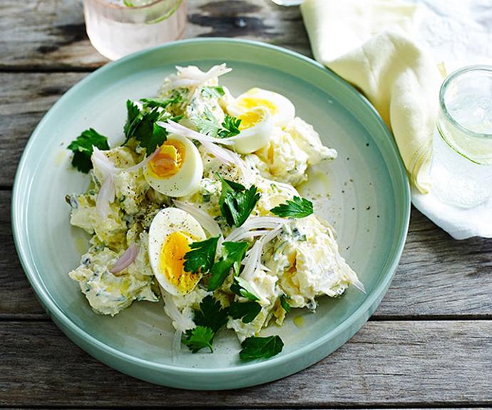 **[Classic egg and potato salad](https://www.gourmettraveller.com.au/recipes/fast-recipes/classic-egg-and-potato-salad-13558|target="_blank"|rel="nofollow")**