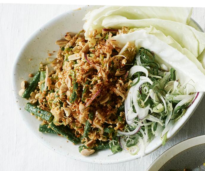 **[Sunda's Thai-style chicken larb](https://www.gourmettraveller.com.au/recipes/chefs-recipes/chicken-larb-recipe-17481|target="_blank")**